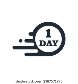 Un día para ir. Planificar, controlar eventos. Icono de ilustración lineal vectorial aislado en fondo blanco.