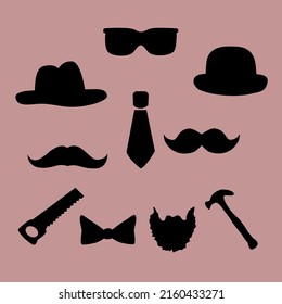 Father’s Day graphic hand drawn vector and illustration