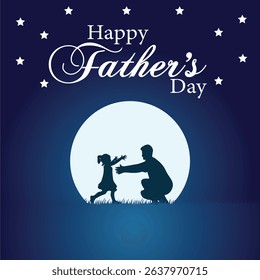 Father’s Day Greeting Card Design – Calligraphy, Typography, and Heart Symbol Graphic