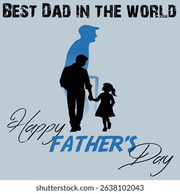 Father’s Day Greeting Card Design – Calligraphy, Typography, and Heart Symbol Graphic