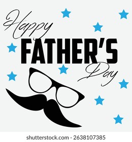 Father’s Day Greeting Card Design – Calligraphy, Typography, and Heart Symbol Graphic
