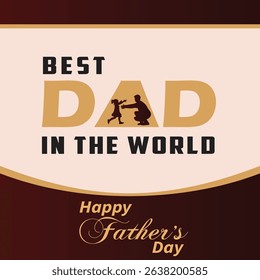 Father’s Day Greeting Card Design – Calligraphy, Typography, and Heart Symbol Graphic
