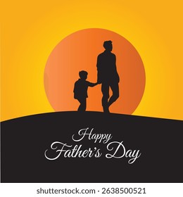 Father’s Day Greeting Card Design – Calligraphy, Typography, and Heart Symbol Graphic
