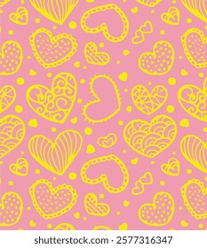 Valentine’s Day greeting card with modern geometric background.