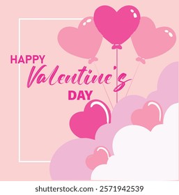 Valentine´s day greeting card or poster collection with hearts and textures in pink  colors. Also useful as background and sale banners or greeting cards templates and social media post.
