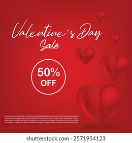Valentine´s day greeting card or poster collection with hearts and textures for sale banners . Also useful as background.  