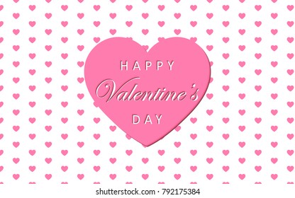 Valentine’s Day greeting card. Web banner. Vector illustration. 