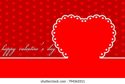 Valentine’s Day greeting card. Web banner. Vector illustration. 