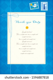 Father’s day hand painted frame / Vertical position