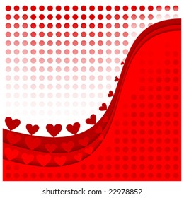 Valentineâ??s Day Heart Vector Background