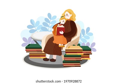 Mother’s Day Illustration concept. Can use for web banner, infographics, hero images. Flat isometric illustration isolated on white background.