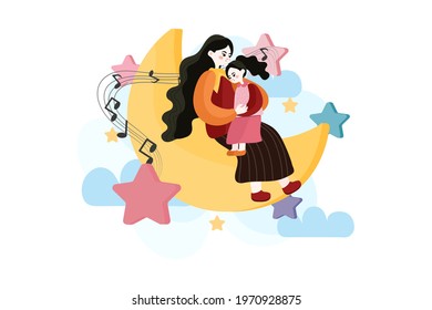 Mother’s Day Illustration concept. Can use for web banner, infographics, hero images. Flat isometric illustration isolated on white background.