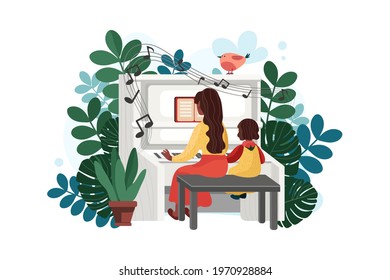 Mother’s Day Illustration concept. Can use for web banner, infographics, hero images. Flat isometric illustration isolated on white background.