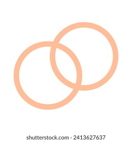 Valentine’s Day illustration with wedding rings vector