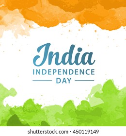 day india republic independence indian flag banner tricolor india freedom day label watercolour scene important for any project where a platter of color makes the difference banner day india republic