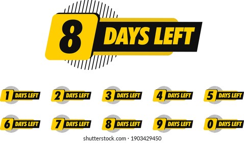 day left countdown timer for promotional and sale design best for boost your sales product with use this design element