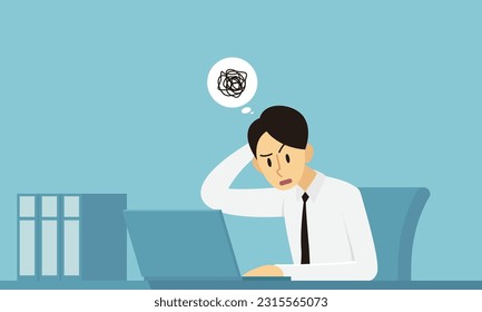 A day in the life of a businessman (office worker character design)