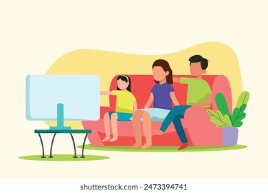 Day in the life Concept. Colored flat vector illustration isolated.