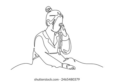 Day in the life Concept. Single line draw design vector graphic illustration.