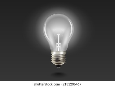 Day light bulb in the dark. Concept of Problem resolved, Understand question, Target achievement, Solution, Simplifying the complex, Confusion clarity, Communication success, Creative idea thinking