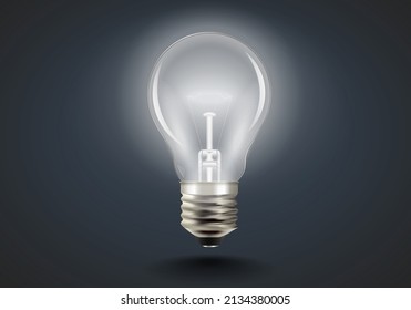 Day light bulb in the dark. Concept of Problem resolved, Understand question, Target achievement, Solution, Simplifying the complex, Confusion clarity, Communication success, Creative idea thinking