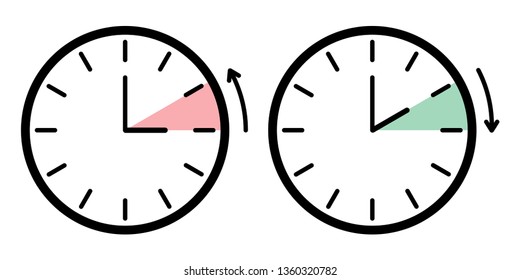 day light saving time black and white sign