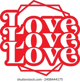 Valentine’s Day love text phrase design on plain white transparent isolated background for shirt, hoodie, sweatshirt, apparel, card, tag, mug, icon, poster or badge
