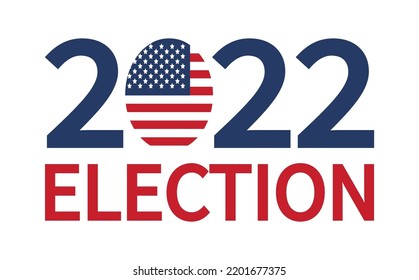 Tag der Zwischenwahlen. Wählen Sie 2022 USA, Banner-Design. Wahlposter. Wahlkampf