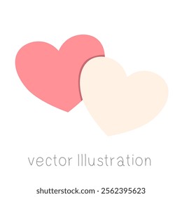 Valentine’s Day Mini heart vector illustration.