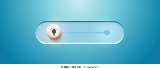 Day mode on creative vector illustration. Day of power button vector icon. light off creative background. 