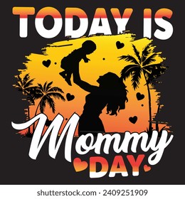 To day is mommy day, Designs Bundle, Streetwear T-shirt Designs Artwork Set, Graffiti Vector Collection for Apparel and Clothing Print.