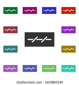 Icono de estilo multicolor de día, mes y año. Glifo simple, vector plano de iconos web para ui y ux, sitio web o aplicación móvil