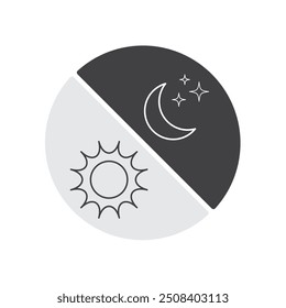 Day and Night In Circle