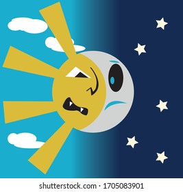 Day and Night Crossing Graphic Image