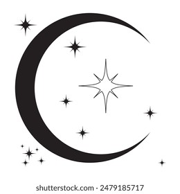 Modos día y noche, oscuridad y luz. Iconos de modos de pantalla establecidos. Iconos de control de brillo y nivel de contraste de la pantalla. Interruptor de día y noche. Ilustración vectorial