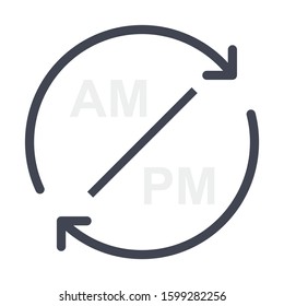 Day & Night Flat icons for night  & AM