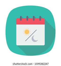 Day & Night Flat icons for date  & month 