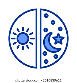 Day And Night Icon Element For Design