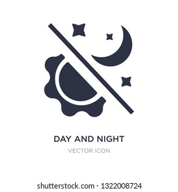day and night icon on white background. Simple element illustration from Astronomy concept. day and night sign icon symbol design.