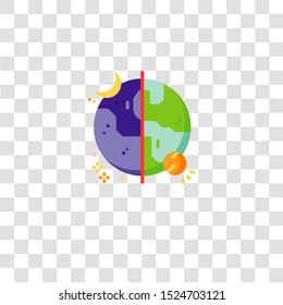 day and night icon sign and symbol. day and night color icon for website design and mobile app development. Simple Element from space collection for mobile concept and web apps icon.