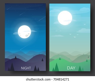 69,741 Night sky flat design background Images, Stock Photos & Vectors ...