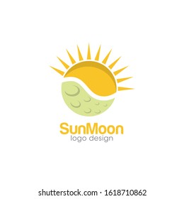 Day and Night Logo Icon Vector Template