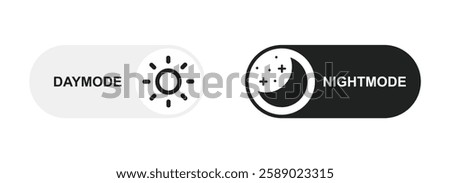 day night mode button vector design illustration