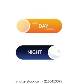 Day and night mode switch button, Light and dark mode Switch, templates for applications and websites.