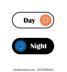 Day and Night Moon Icon Vector  isolated on white background. Silhouette symbol. Vector logo for web design, mobile and white background.