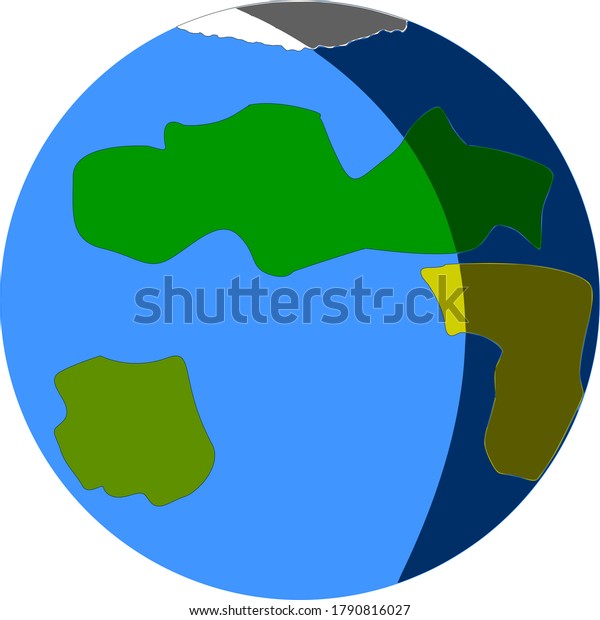 Day Night One Image Stock Vector (Royalty Free) 1790816027 Shutterstock