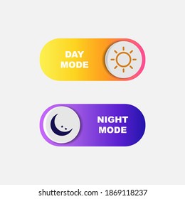 Day and night switch icon isolated on white background. Vector illustration. Eps 10