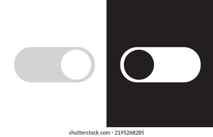 Day Night Switch Vector Icon. Dark Mode, Light Mode Switch Button. Mobile App Interface Design Concept.