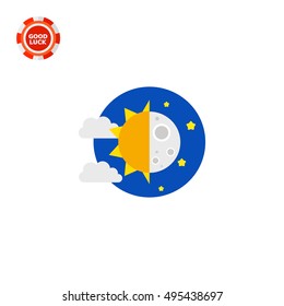 Day and Night Vector Icon