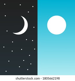day and night vector illustration design